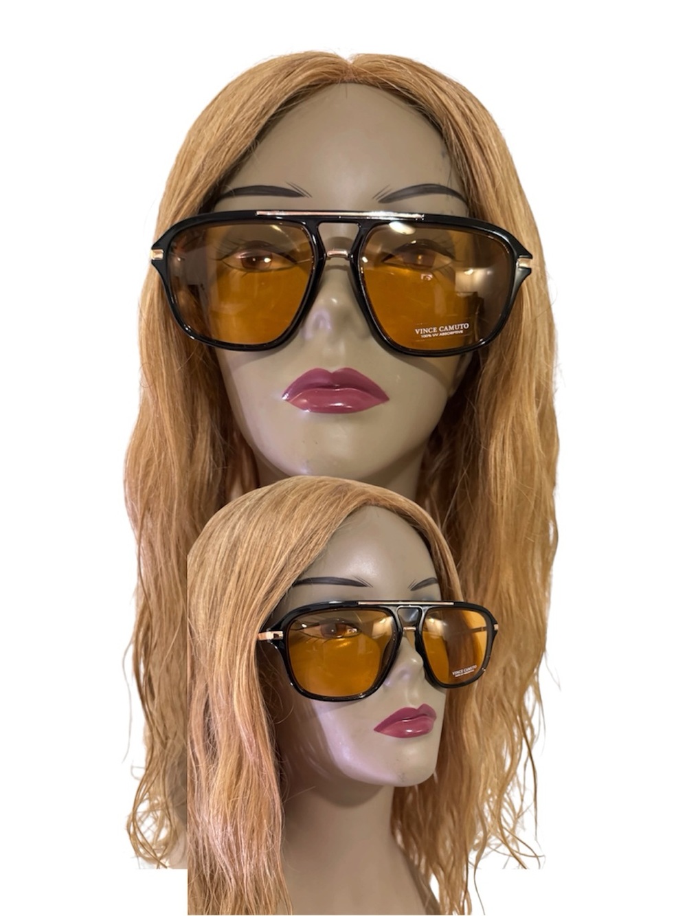 SOLD 🛑Vince Camuto Black Frame Sunglasses with Amber Lenses